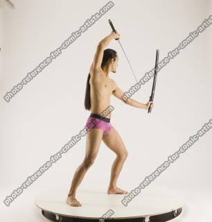 Elmer Different Poses With Katanas